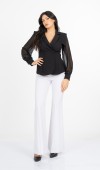 Luna Blouse - Kadın Ceket Yaka Tül Kollu Boncuk Detaylı Bluz 201 Luna Blouse - Kadın Ceket Yaka Tül Kollu Boncuk Detaylı Bluz 201