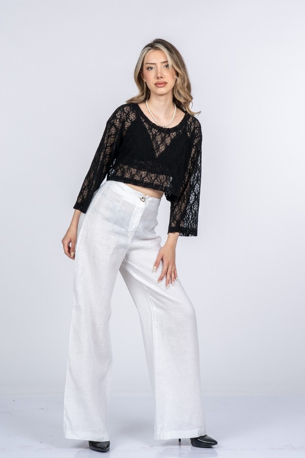 Luvina Premium Keten Pantolon 30399