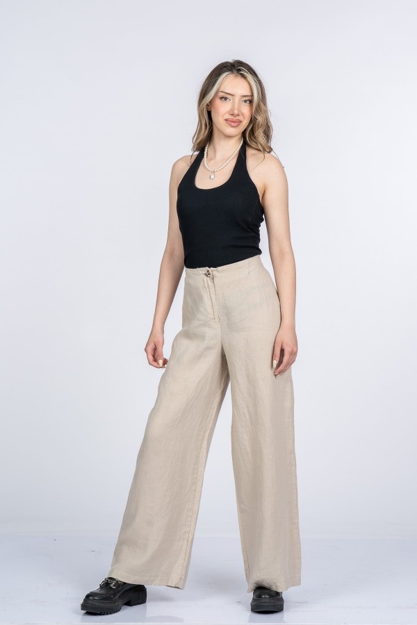 Luvina Premium Keten Pantolon 30399