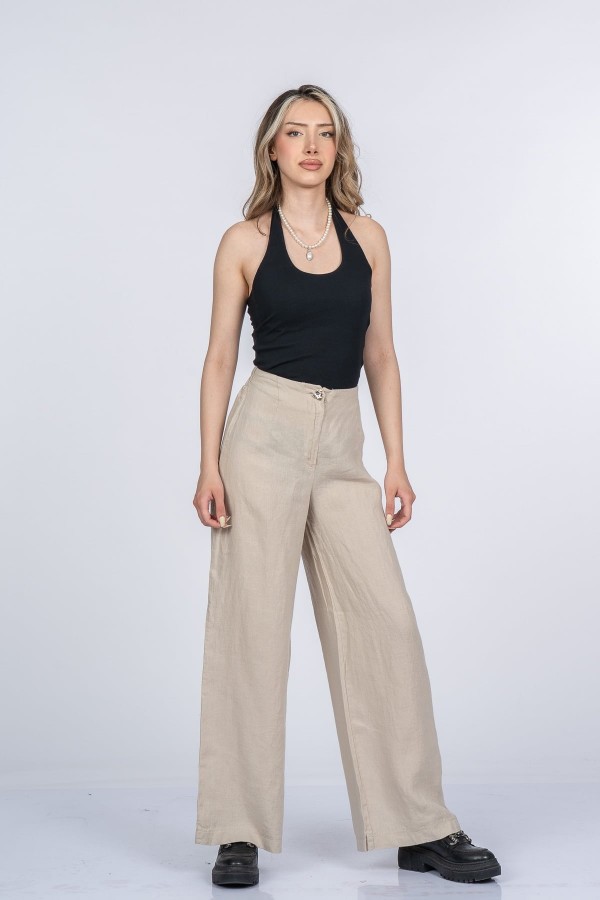 Luvina Premium Keten Pantolon 30399