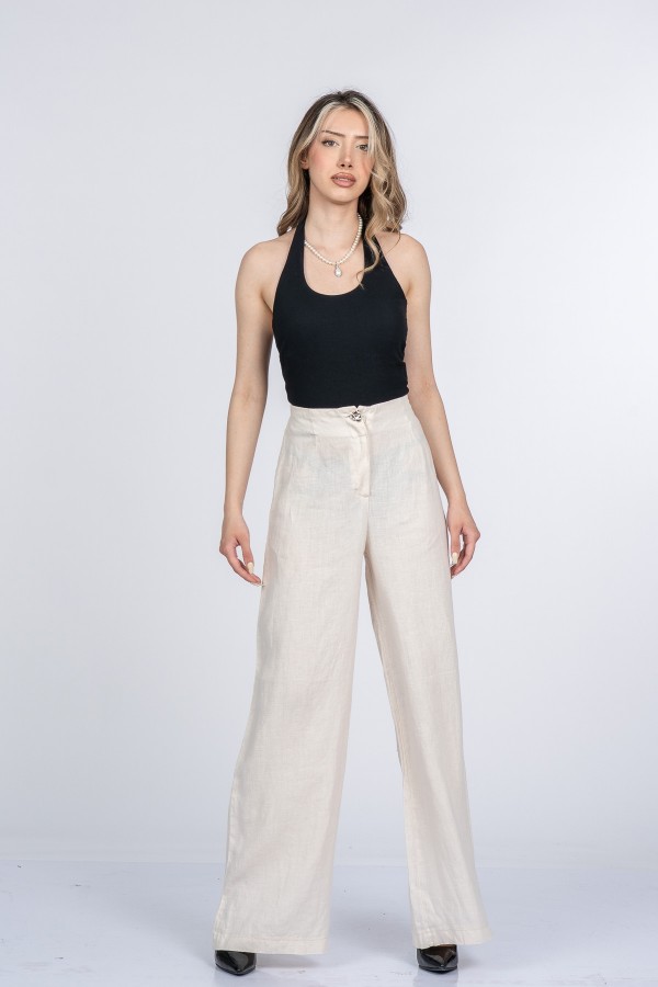 Luvina Premium Keten Pantolon 30399