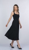 Mayra Premium Askılı Kare Yaka Uzun Midi Elbise 50411 Mayra Premium Askılı Kare Yaka Uzun Midi Elbise 50411