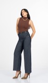 Milena Kemerli Yüksek Bel Bol Paça Denim Pantolon 30428 Milena Kemerli Yüksek Bel Bol Paça Denim Pantolon 30428
