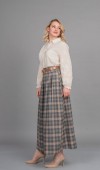 MissVina Ekose Desenli Yandan Fermuarlı Kemerli Maxi Etek 6846 MissVina Ekose Desenli Yandan Fermuarlı Kemerli Maxi Etek 6846