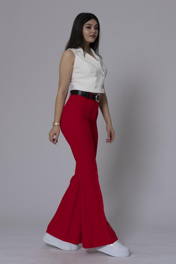 MissVina İspanyol Paça Kemerli Pantolon 3950 MissVina İspanyol Paça Kemerli Pantolon 3950