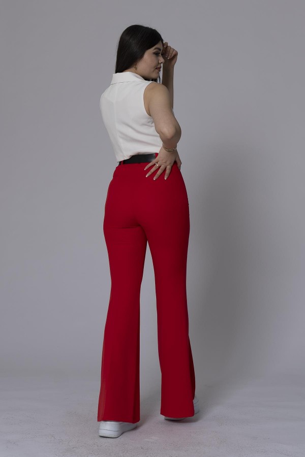 MissVina İspanyol Paça Kemerli Pantolon 3950