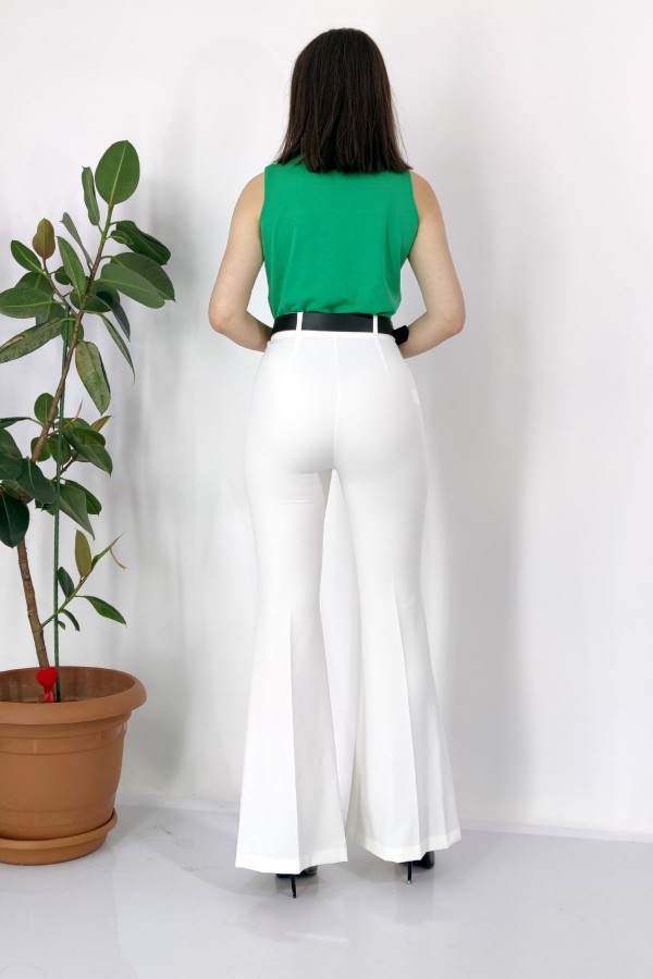 MissVina İspanyol Paça Kemerli Pantolon 3950