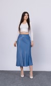 MissVina Saten Kumaş Beli Lastikli Desenli Etek 6679 MissVina Saten Kumaş Beli Lastikli Desenli Etek 6679