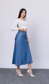 MissVina Saten Kumaş Beli Lastikli Desenli Etek 6679 MissVina Saten Kumaş Beli Lastikli Desenli Etek 6679