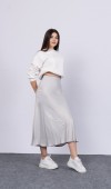 MissVina Saten Kumaş Beli Lastikli Desenli Etek 6679 MissVina Saten Kumaş Beli Lastikli Desenli Etek 6679