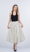 Monica Puantiye Desen Kemerli Balon Etek 6900 Monica Puantiye Desen Kemerli Balon Etek 6900