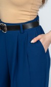 Monsere Beli Lastikli Yüksek Bel Dar Paça Kadın Pantolon