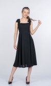 Noemi Soft Kumaş Omuz Fiyonklu Elbise 50407