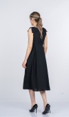 Noemi Soft Kumaş Omuz Fiyonklu Elbise 50407