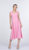 Noemi Soft Kumaş Omuz Fiyonklu Elbise 50407 Noemi Soft Kumaş Omuz Fiyonklu Elbise 50407