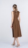 Noemi Soft Kumaş Omuz Fiyonklu Elbise 50407