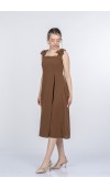Noemi Soft Kumaş Omuz Fiyonklu Elbise 50407