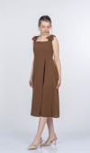 Noemi Soft Kumaş Omuz Fiyonklu Elbise 50407