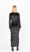 Noir Décolleté Sim Elegance – Işıltılı Kadife Slim Elbise 50351 Noir Décolleté Sim Elegance – Işıltılı Kadife Slim Elbise 50351