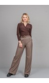 Önü Pileli Bol Paça Pantolon 30329