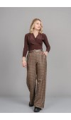 Önü Pileli Bol Paça Pantolon 30329