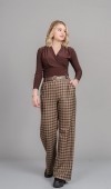 Önü Pileli Bol Paça Pantolon 30329 Önü Pileli Bol Paça Pantolon 30329