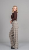 Önü Pileli Bol Paça Pantolon 30329