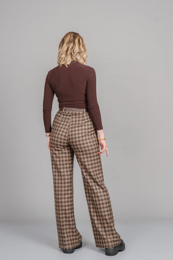 Önü Pileli Bol Paça Pantolon 30329 Önü Pileli Bol Paça Pantolon 30329