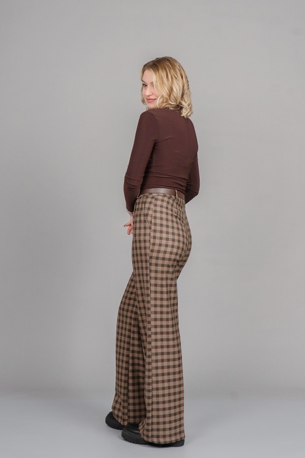 Önü Pileli Bol Paça Pantolon 30329 Önü Pileli Bol Paça Pantolon 30329