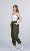 Orielle Beli Lastikli Bilek Boy Pantolon Orielle Beli Lastikli Bilek Boy Pantolon