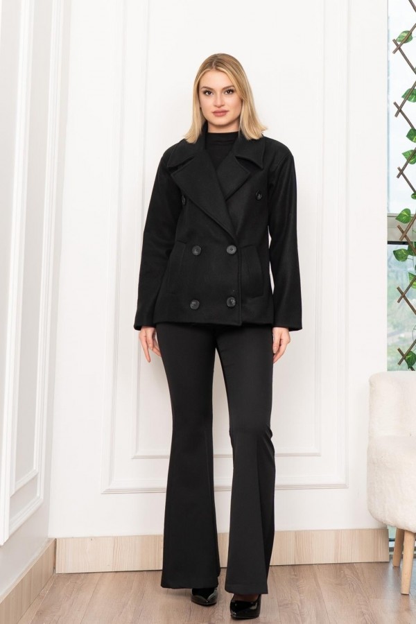 Oversize Trend Geniş Kısa Kaban Palto 2591 Oversize Trend Geniş Kısa Kaban Palto 2591