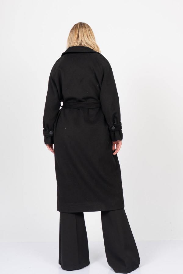REGLAN KOL KUŞAKLI KAŞE KABAN-PALTO 2534