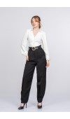Rosaria Balon Form Dar Paça Kumaş Pantolon
