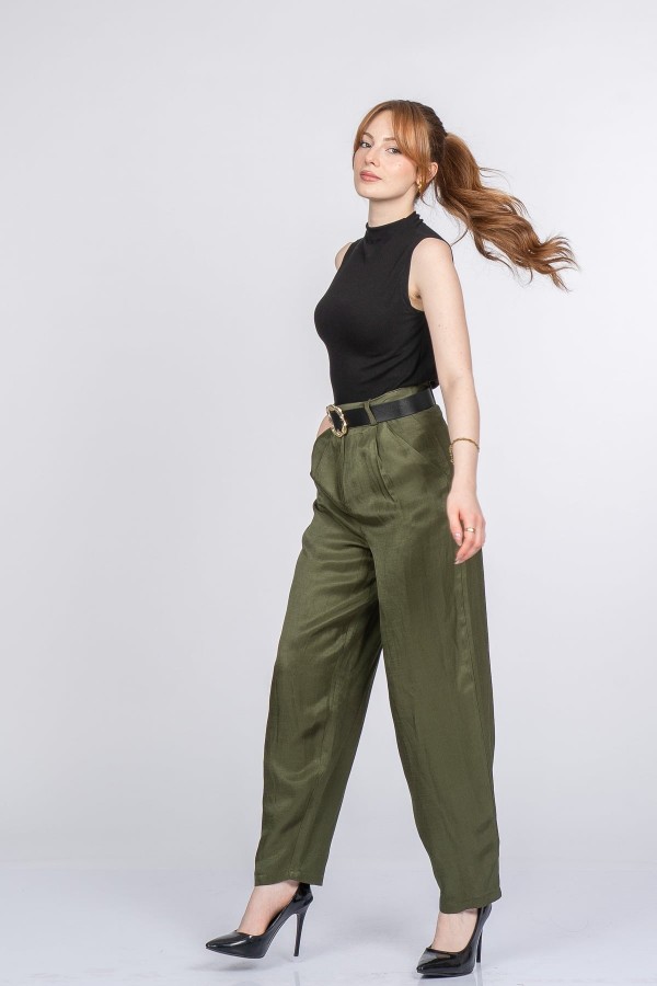 Rosaria Balon Form Dar Paça Kumaş Pantolon Rosaria Balon Form Dar Paça Kumaş Pantolon