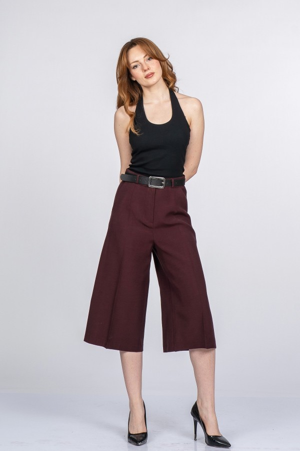 Roselle Kemerli Kapri Pantolon Roselle Kemerli Kapri Pantolon