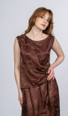 Roselle Pile Omuz Deteylı Bluz ve Etek Takım Roselle Pile Omuz Deteylı Bluz ve Etek Takım