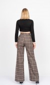 Royal Plaid Palazzo – Premium Ekose Wide Leg Pants 30325