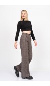 Royal Plaid Palazzo – Premium Ekose Wide Leg Pants 30325