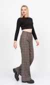 Royal Plaid Palazzo – Premium Ekose Wide Leg Pants 30325