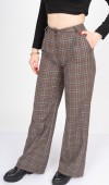 Royal Plaid Palazzo – Premium Ekose Wide Leg Pants 30325
