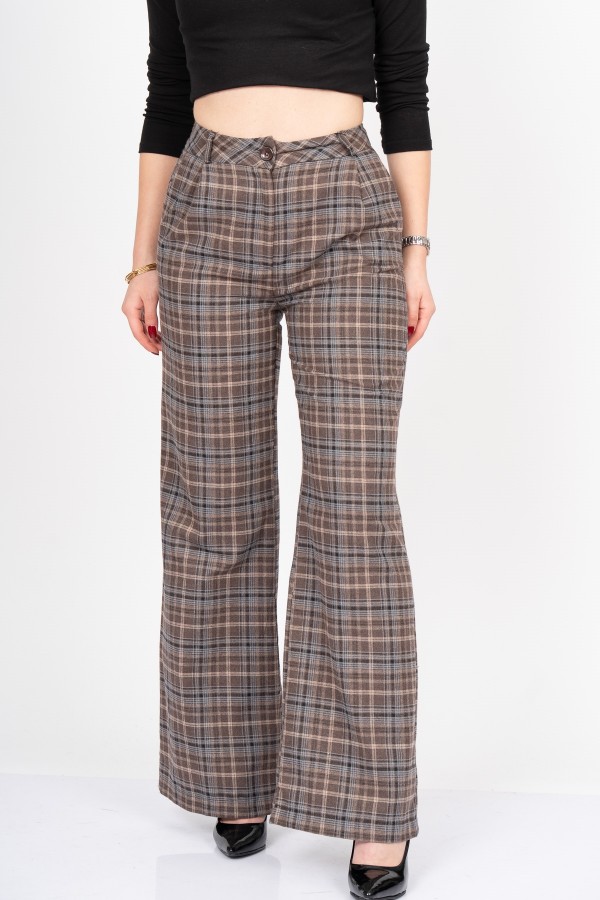 Royal Plaid Palazzo – Premium Ekose Wide Leg Pants 30325 Royal Plaid Palazzo – Premium Ekose Wide Leg Pants 30325