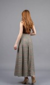 Royal Plaid Slit Skirt – Ekose Premium Maxi Etek 6831