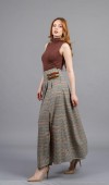 Royal Plaid Slit Skirt – Ekose Premium Maxi Etek 6831