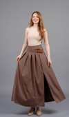 Royal Plaid Slit Skirt – Ekose Premium Maxi Etek 6831 Royal Plaid Slit Skirt – Ekose Premium Maxi Etek 6831