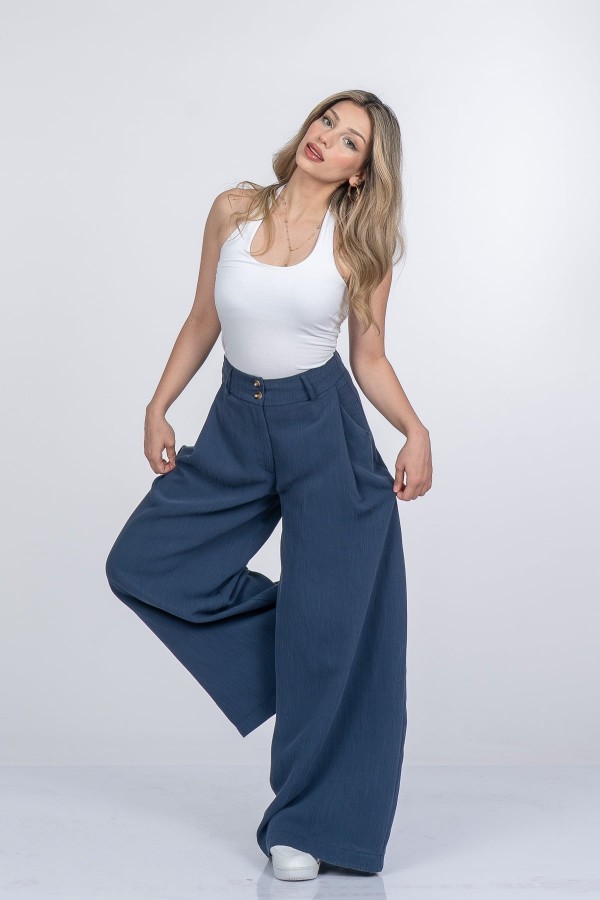 Samira Bol Paça Kumaş Pantolon 30411