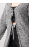 SoftCloud Peluş Bağcıklı Cozy Hırka STD