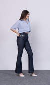 Ön Süs Cepli Düğme Detaylı Denim Pantolon 30173