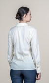 Tencel Beli Kuşaklı Uzun Kollu Trend Gömlek 70062 Tencel Beli Kuşaklı Uzun Kollu Trend Gömlek 70062