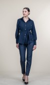 Tencel Beli Kuşaklı Uzun Kollu Trend Gömlek 70062 Tencel Beli Kuşaklı Uzun Kollu Trend Gömlek 70062