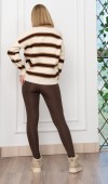 Trend Model Çizgili Polo Basic Triko 34101 STD Trend Model Çizgili Polo Basic Triko 34101 STD